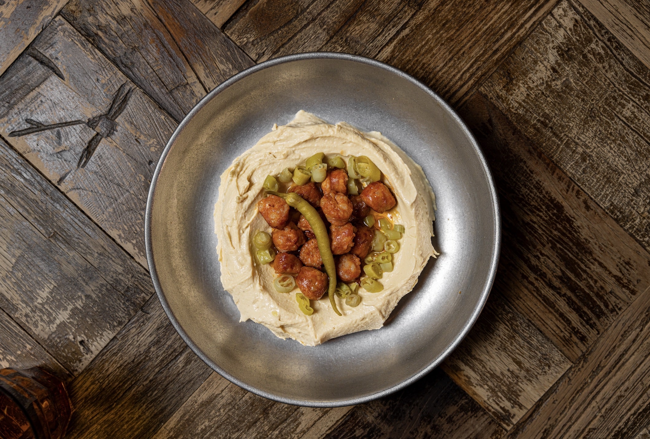 hummus con chistorra