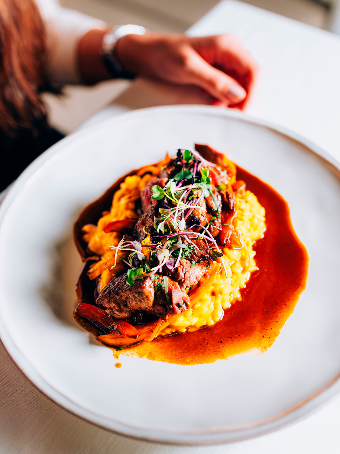 Risotto de lomo saltado